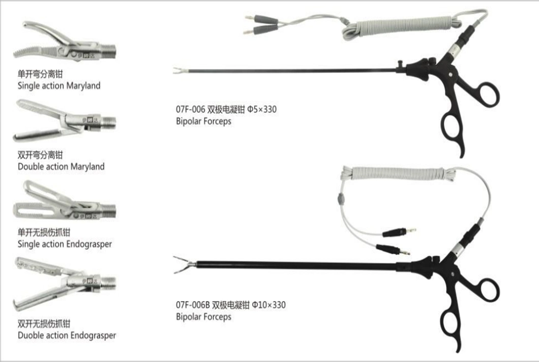 Reusable Plastic Handle Double Action Maryland Bipolar Diathermy Forcep